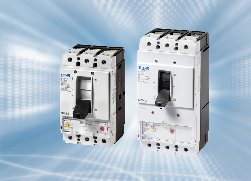 NZML2 and NZML3 circuit breakers with high switching powers at 690VAC